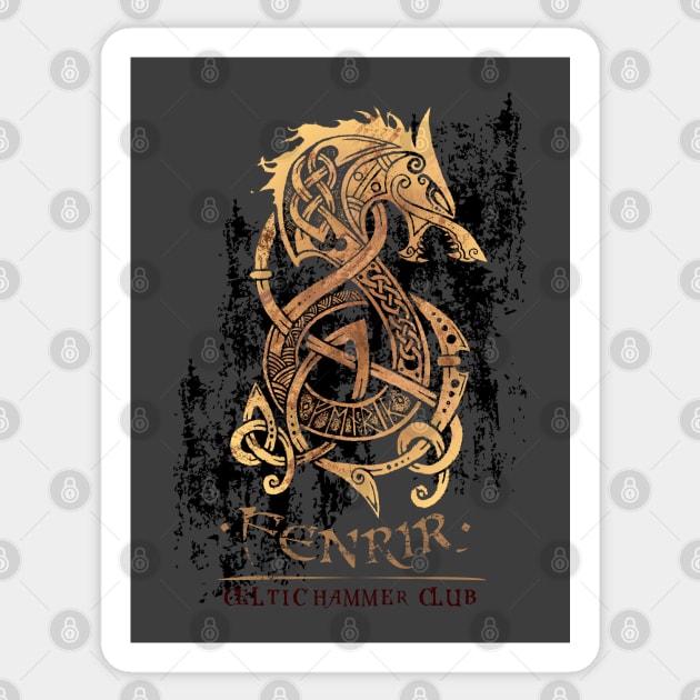 Fenrir: The Monster Wolf of Norse Mythology Sticker by celtichammerclub